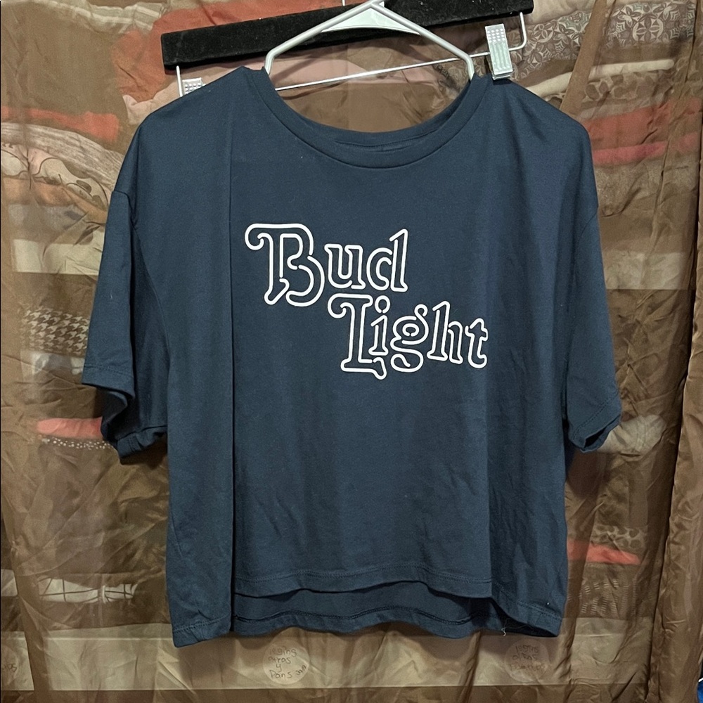 Bud Light Women's Navy Crop Top